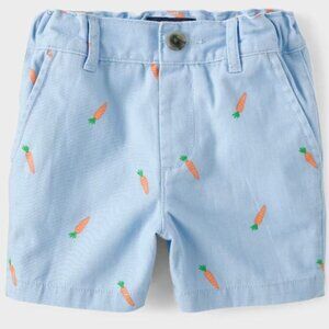 NWT The Children’s Place Baby And Toddler Boys Print Chino Shorts - blue